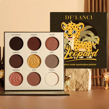 Load image into Gallery viewer, DE’LANCI 9 Colors Leopard Nude Eyeshadow Palette

