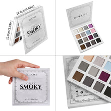 Load image into Gallery viewer, DE‘LANCI 16 Colors Grey Smoky Eyeshadow Palette
