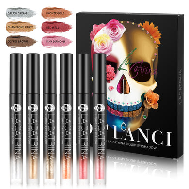 LA CATRINA Glitter & Glow Liquid Eyeshadow Set-DE'LANCI