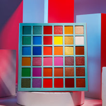 Load image into Gallery viewer, rainbow shimmer eyeshadow palette
