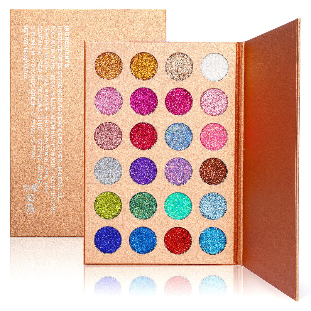 pressed glitter eyeshadow palette