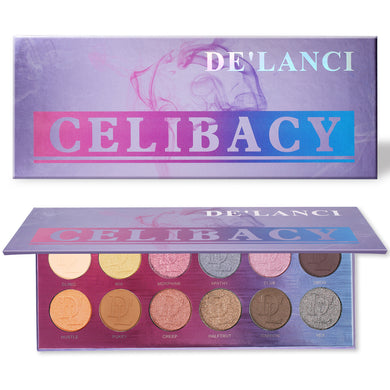 DE'LANCI 12 Color Purple Celibacy Eyeshadow Makeup Palette
